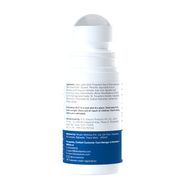 Be Bodywise 6% AHA BHA Underarm Roll On Deodorant | Flora Fragrance | With 1% Mandelic Acid, 4% Lactic Acid,1% Salicylic acid & Kojic Acid | Prevents Body Odour, Fades Pigmentation, Kills Bacteria | Alcohol & Aluminum Free | 50ml